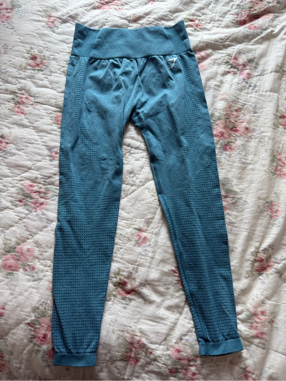 Gymshark Teal Seamless Workout Leggings